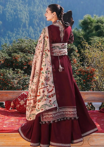 Lawn Embroidered 3pc suit A026