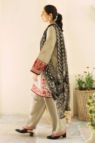 Lawn Embroiderd 3pc suit A028