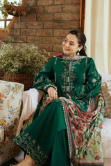 Lawn Embroidered 3pc suit A003