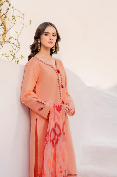 Lawn Embroidered 3pc suit A006