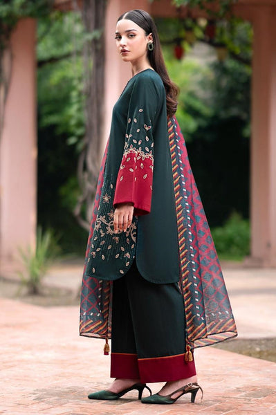 Lawn Embroidery 3pc suit A007