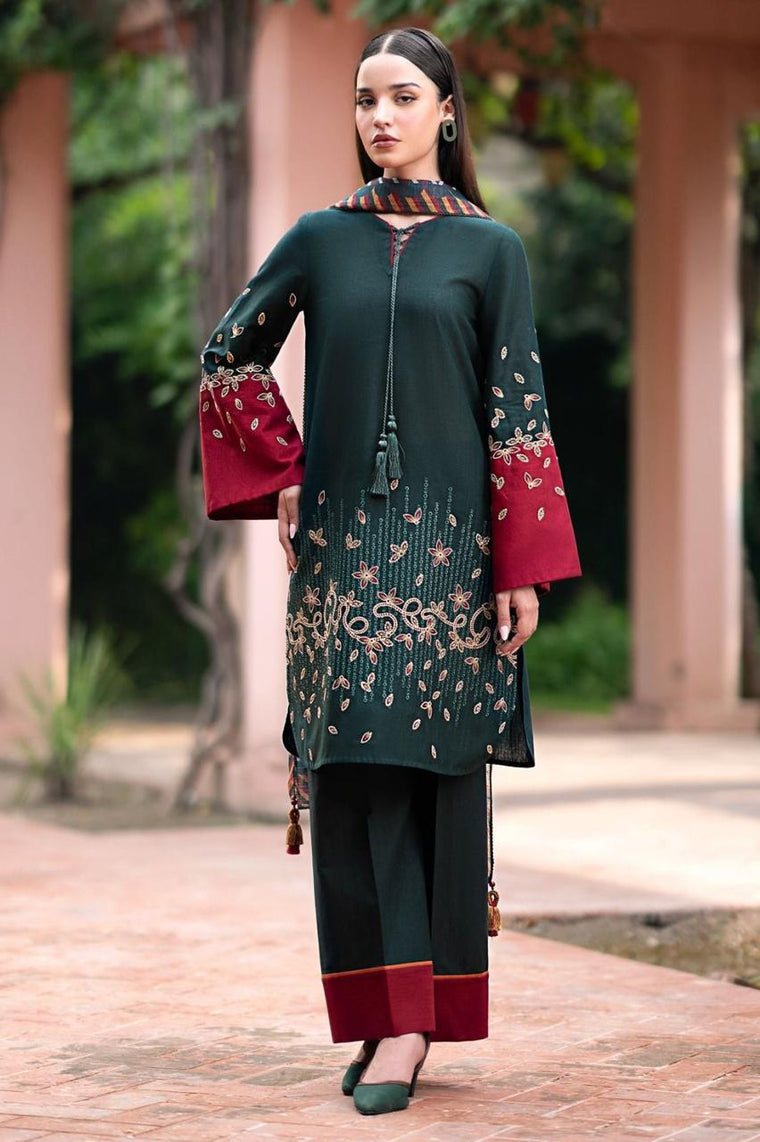 Lawn Embroidery 3pc suit A007