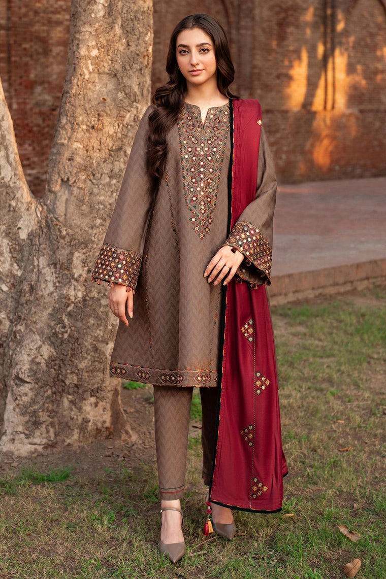 Lawn Embroidery 3pc suit A012