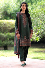 Lawn Embroidery 3pc suit A009