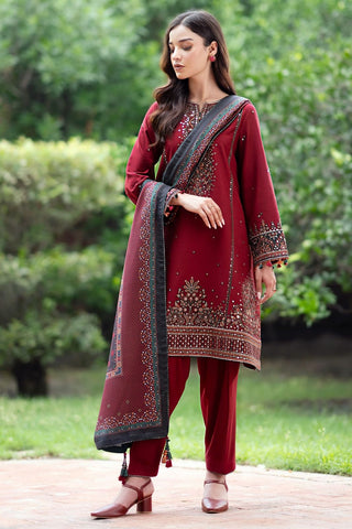 Lawn Embroidery 3pc suit A010