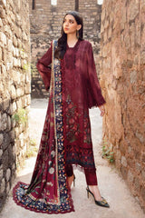 Lawn Embroidery 3pc suit A014