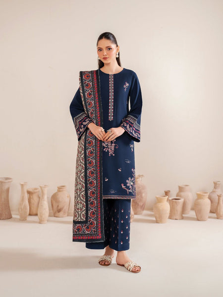 Lawn Embroidered 3pc suit A018