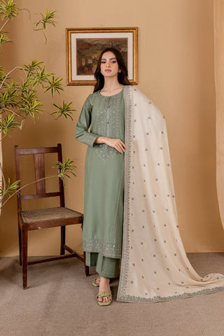 Lawn Embroidery 3pc suit A017