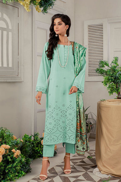 Lawn Embroidered 3pc suit A024