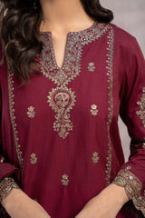 Lawn Embroidered 3pc suit A023