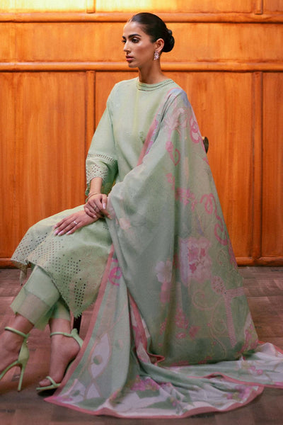 Lawn Embroidered 3 pc suit A021